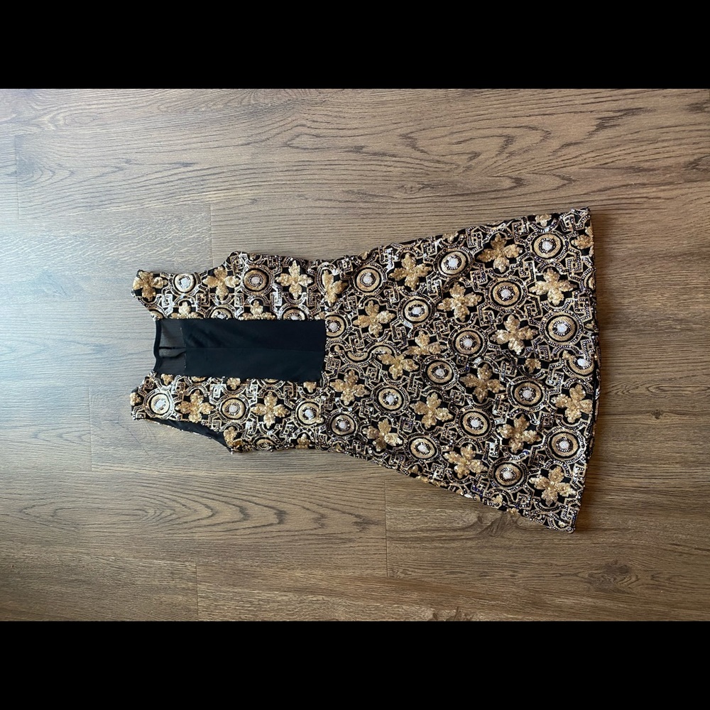 Gold dress
